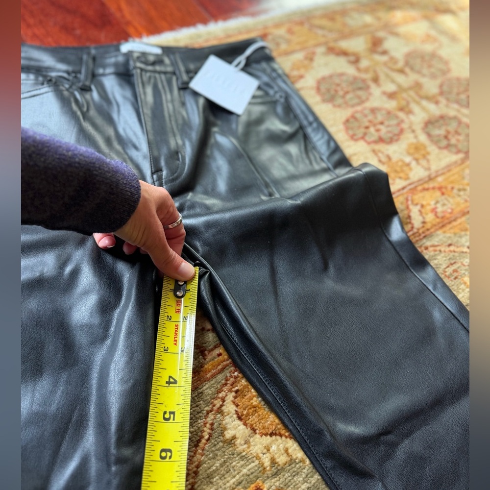 Pistola 100% Vegan Leather Black Pants Size 26 NWT Retail $158!! - Picture 6 of 7